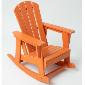 Sedia a dondolo Adirondack con colore giallo
